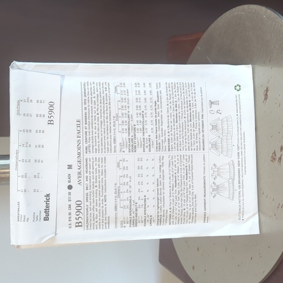 Butterick B5900 Sewing Pattern - Picture 2 of 2